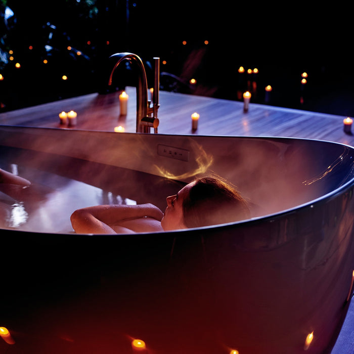 TOTO PJYD2200PWEU#GW Flotation Bathtub with ZERO DIMENSION and Hydrohands, Gloss White