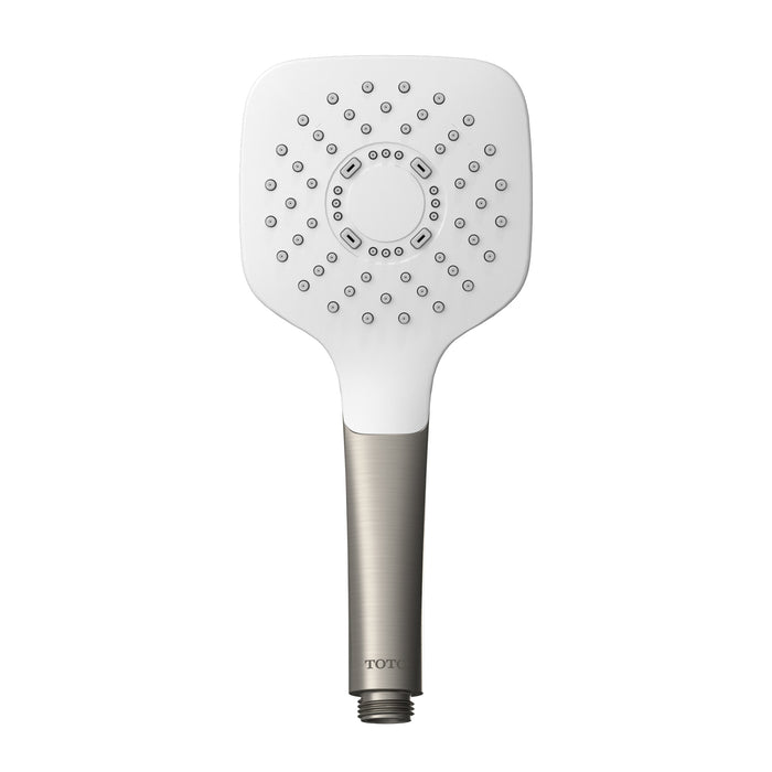 TOTO TBW02010U4#BN G Series 1.75 GPM Single Spray 4" Square Handshower with Comfort Wave Brushed Nickel