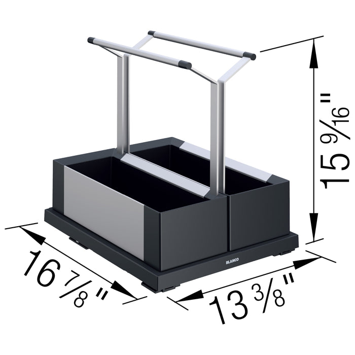 Blanco 527668 Under Kitchen Sink Cabinet Storage Caddy - Double