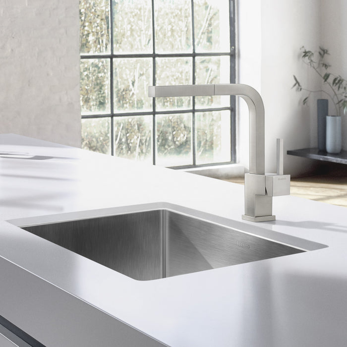 Blanco 443146 Quatrus R15 25" Single Bowl Undermount Stainless Steel Kitchen Sink