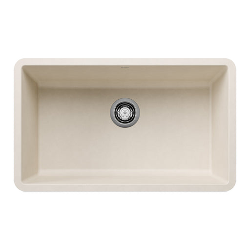 Blanco 443083 Precis SILGRANIT 30" Single Bowl Undermount Kitchen Sink - Soft White