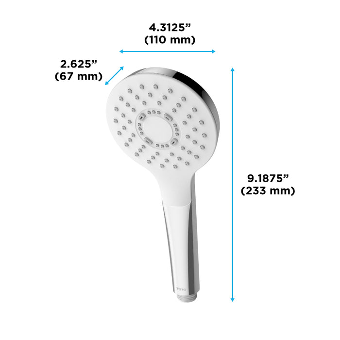 TOTO TBW01009U4#PN G Series 1.75 GPM Single Spray 4" Round Handshower with Comfort Wave Polished Nickel