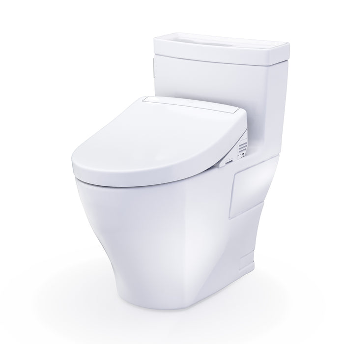 TOTO MW6243446CEFG#01 Legato One-Piece Elongated Universal Height Toilet with Washlet S5 Bidet Seat