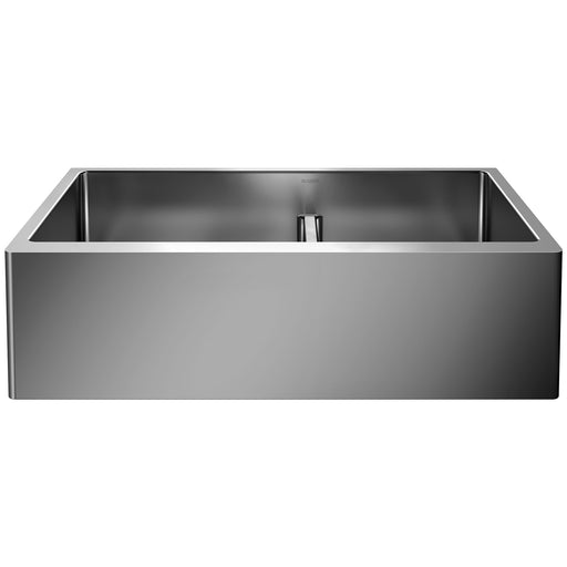 Blanco 525242 Quatrus R15 33" 60/40 Double Bowl Apron-Front Stainless Steel Farmhouse Sink with Low Divide