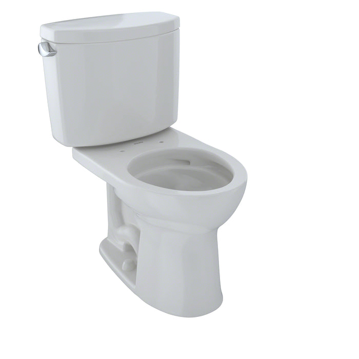 TOTO Drake II Two-Piece Round 1.28 GPF Universal Height Toilet with CeFiONtect, Colonial White - CST453CEFG#11