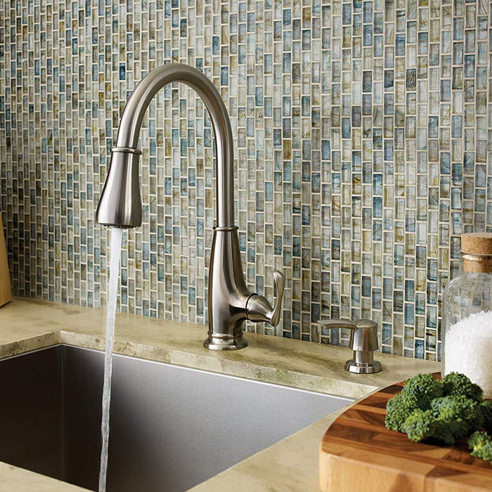 Pfister LF-529-7AYS Ainsley Kitchen Faucet with Soap Dispenser, Stainless Steel