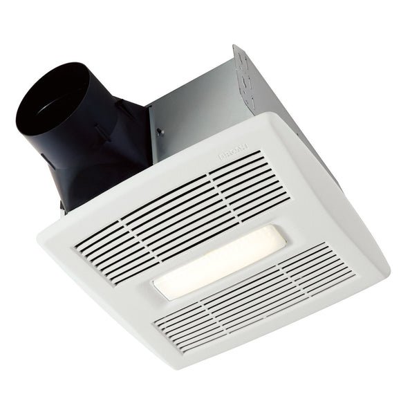 Broan AE80SL Flex Series 80 CFM 0.7 Sones Humidity Sensing Ventilation Fan Light Energy Star
