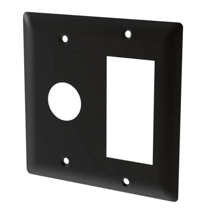 Amba AJ-DGP-MB Double Gang Plate in Matte Black
