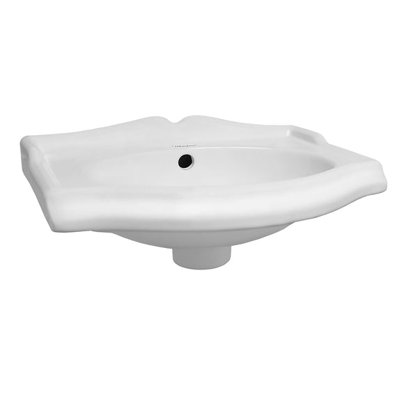 Whitehaus AR035-C Isabella Collection Small Rectangular Wall Mount Sink