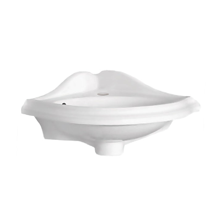 Whitehaus AR036-C Isabella Collection Corner Wall Mount Sink