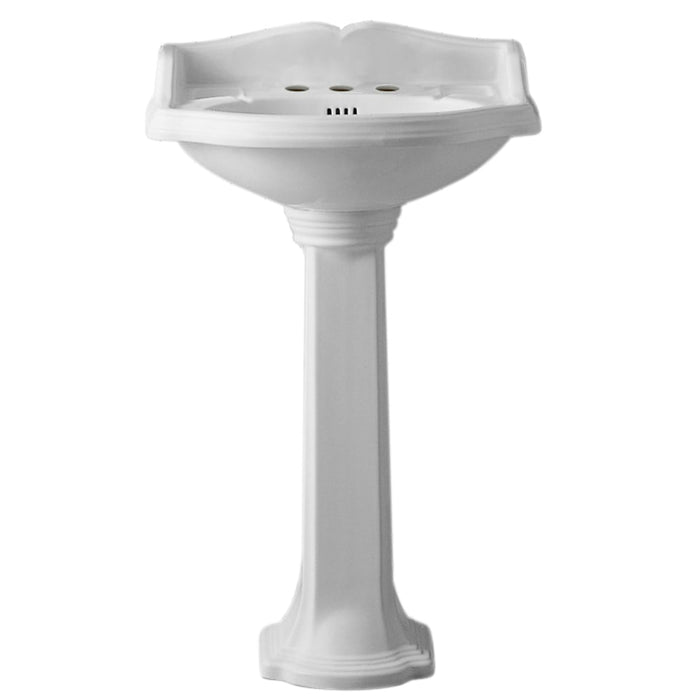 Whitehaus AR814-AR815-3H Isabella Collection Traditional Pedestal