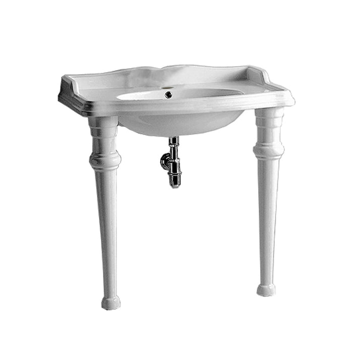 Whitehaus AR864-GB001-1H Isabella Collection Rectangular Console
