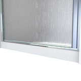 DreamLine SDA130W690VRR04 Alliance Swing BG 30 - 31"W x 69"H Semi-Frameless Swing Shower Door in Brushed Nickel and Rain Glass