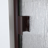 DreamLine SDA130W690VRR06 Alliance Swing BG 30 - 31"W x 69"H Semi-Frameless Swing Shower Door in Oil Rubbed Bronze and Rain Glass