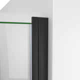 DreamLine SDA233W720VMX09 Alliance Swing 33"W x 72 5/8"H Semi-Frameless Swing Shower Door in Matte Black and Clear Glass