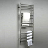 Amba Jeeves DCB Curved Towel Warmer with 20 Bars, Brushed Finish