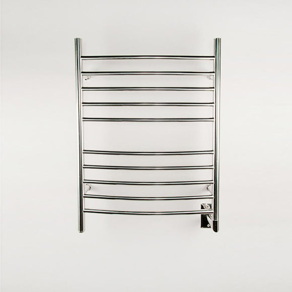 Amba RWH-CB Radiant Hardwired Curved Towel Warmer with 10 Curved Bars in Brushed Finish