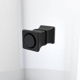 DreamLine SD-363658Q-09 Aqua-Q Fold 36" W x 58" H Frameless Bi-Fold Tub Door in Satin Black