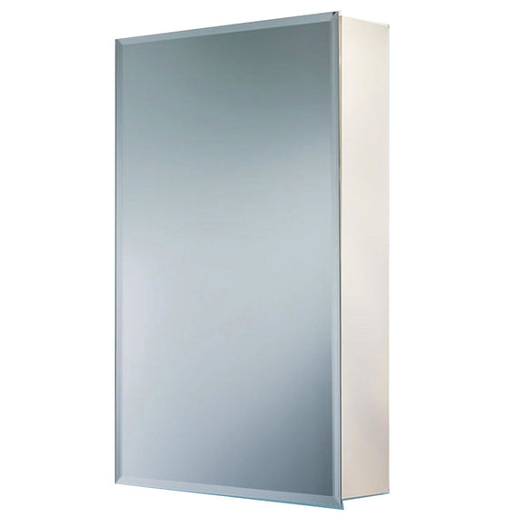 Rangaire Jensen Horizon B72338501 Medicine Cabinet with Beveled Mirrored Door and 2 Shelves 16"x22"