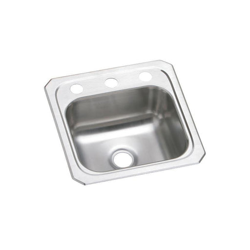 Elkay BCR151 Celebrity Stainless Steel 15" x 15" x 6-1/8", 1-Bowl Top Mount Bar Sink