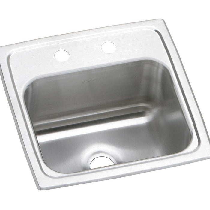 Elkay BPSR152 Celebrity Stainless Steel 15" x 15" x 6-1/8", 1-Bowl Top Mount Bar Sink