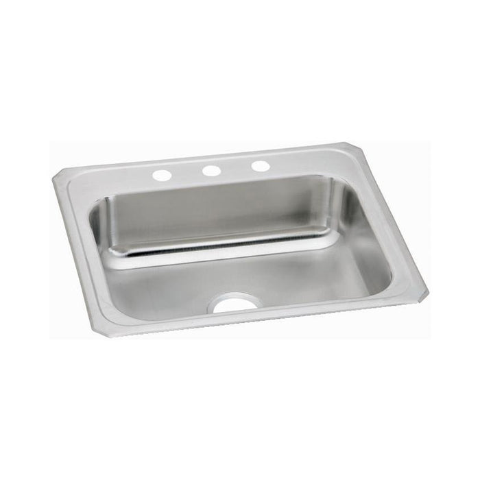 Elkay CR25221 Celebrity Stainless Steel 25" x 22" x 7", Single Bowl Top Mount Kitchen Sink