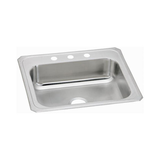 Elkay CR25224 Celebrity Stainless Steel 25" x 22" x 7", Single Bowl Top Mount Kitchen Sink