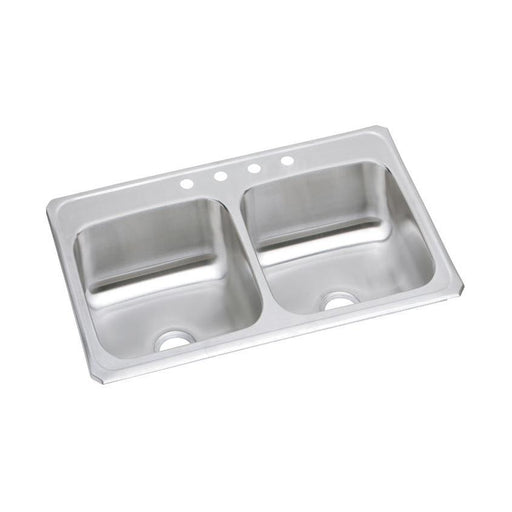Elkay CR43224 Celebrity Stainless Steel 43" x 22" x 6-7/8", Double Bowl Top Mount Kitchen Sink