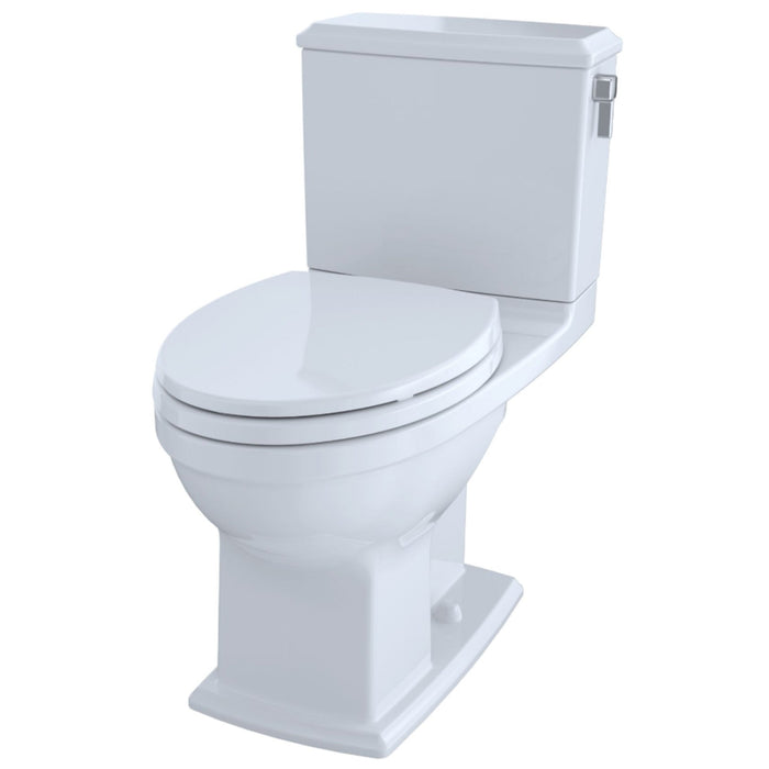 TOTO CST494CEMFRG#01 Connelly 2-Piece Elongated Dual Flush Universal Height Toilet with Right-Hand Lever, Cotton White
