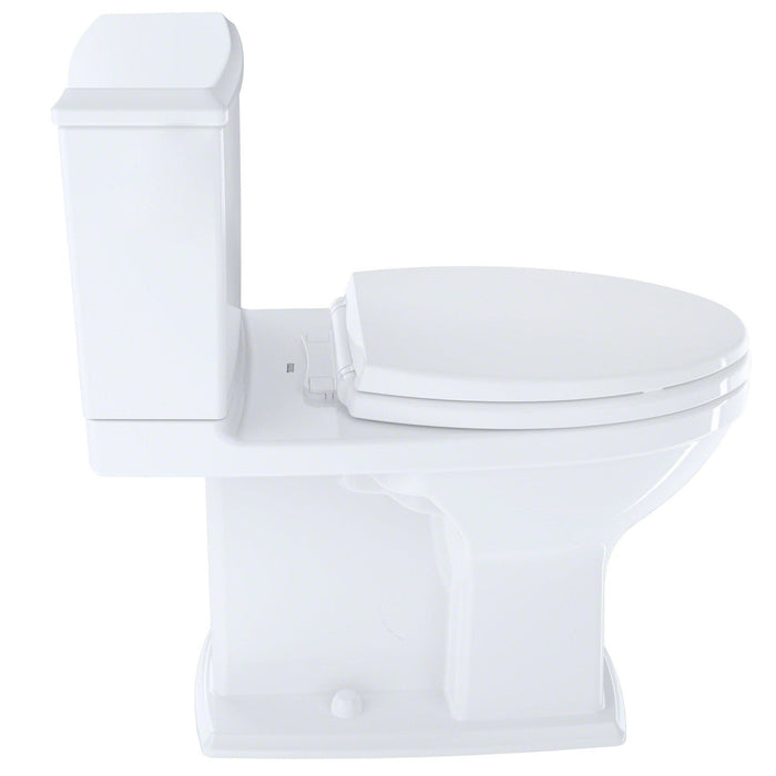 TOTO CST494CEMFRG#01 Connelly 2-Piece Elongated Dual Flush Universal Height Toilet with Right-Hand Lever, Cotton White