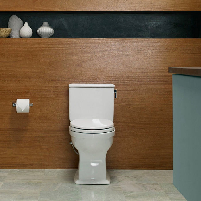TOTO CST494CEMFRG#01 Connelly 2-Piece Elongated Dual Flush Universal Height Toilet with Right-Hand Lever, Cotton White