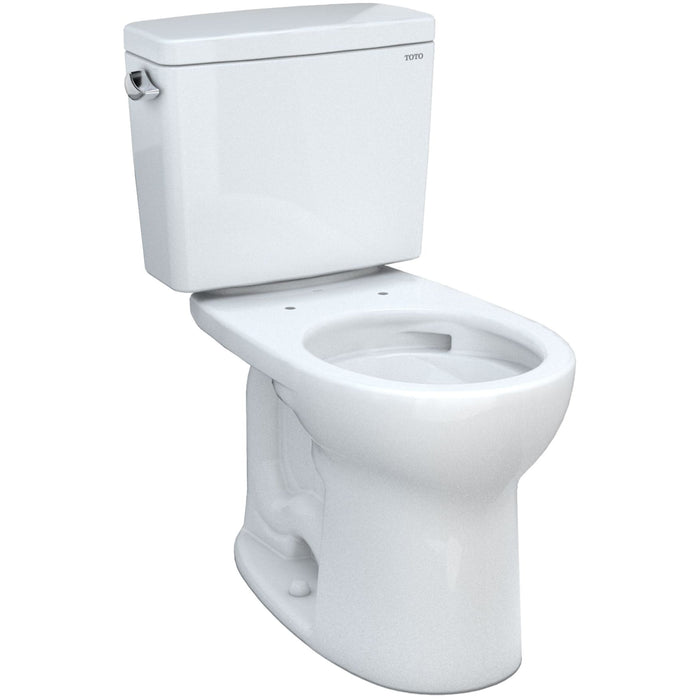 TOTO CST775CEFG#01 Drake Two-Piece 1.28GPF Rounded Toilet in Universal Height, Cotton White
