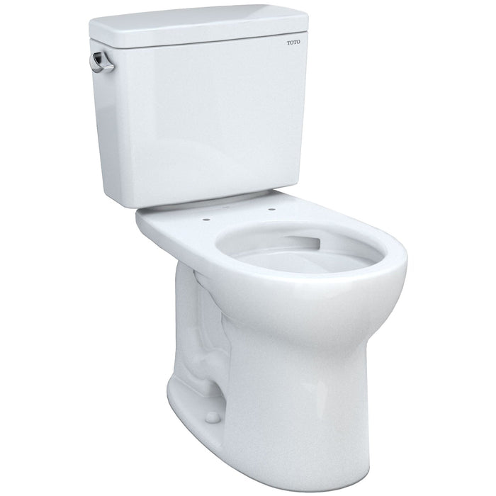 TOTO CST775CSFG#01 Drake Two-Piece Rounded Universal Height Toilet with 1.6 GPF Flush, Cotton White