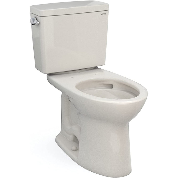 TOTO CST776CEFG#12 Drake Two-Piece Elongated Universal Height 1.28 GPF Toilet, Sedona Beige