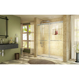 DreamLine DL-6940C-22-01 Charisma 30"D x 60"W x 78 3/4"H Frameless Bypass Shower Door in Chrome with Center Drain Biscuit Base