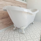 DreamLine BTCP6928HFXXC00 Chesapeake 69" L x 31"H Acrylic Freestanding Bathtub with White Finish