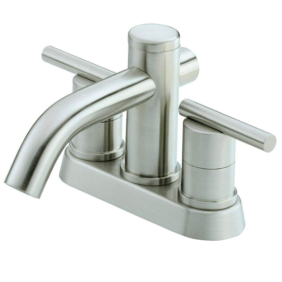 Gerber Danze D301158BN Parma 2H Centerset Bathroom Faucet with Metal Touch Down Drain 1.2gpm Brushed Nickel