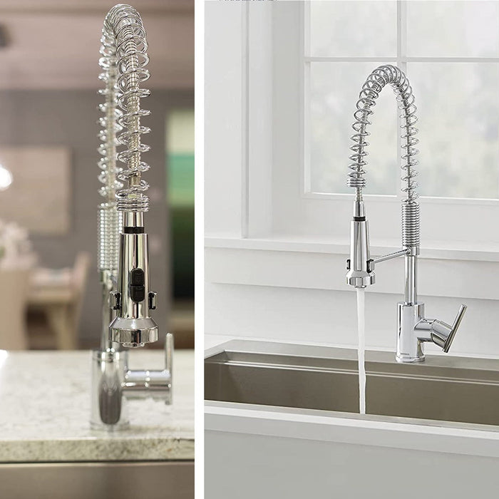 Gerber Danze D455258 Parma 1H Pre-Rinse Spring Spout Kitchen Faucet in Chrome