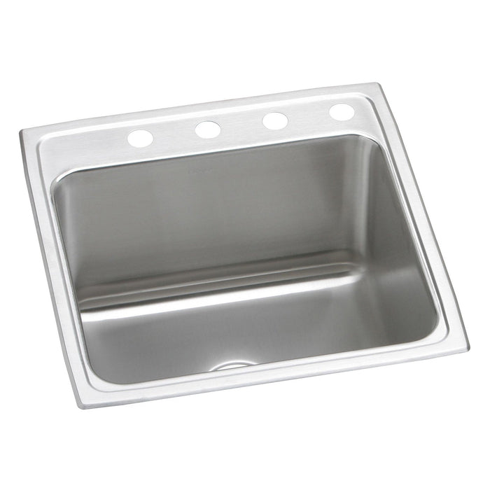 Elkay DLR2222103 Lustertone Stainless Steel 22" x 22" x 10-1/8", Single Bowl Top Mount Kitchen Sink