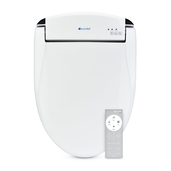 Brondell Swash DS725-RW Advanced Bidet Toilet Seat for Round Toilets, White