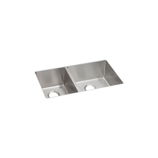 Elkay ECTRU32179LT Crosstown Stainless Steel 31-1/2" x 18-1/2" x 9", 40/60 2-Bowl Undermount Kitchen Sink