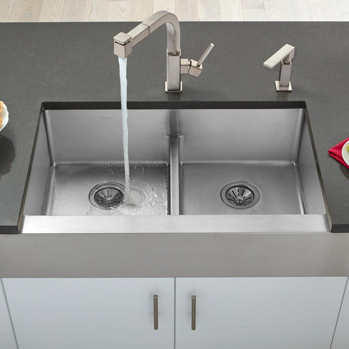 Elkay ECTRUFA32179 Crosstown 35-7/8 x 20-1/4 x 9" 2-Bowl Farmhouse Kitchen Sink, Aqua Divide