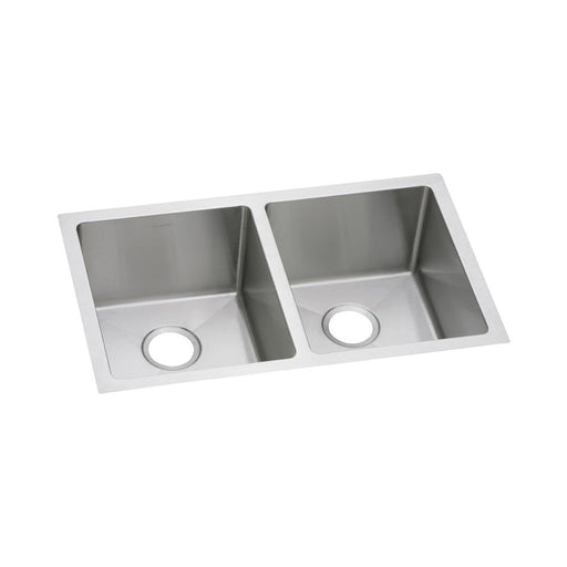 Elkay EFRU311810T Crosstown 16 Gauge Stainless Steel, 30-3/4 x 18-1/2 x 10" 2-Bowl Undermount Kitchen Sink