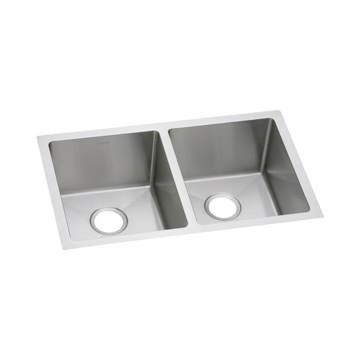 Elkay EFRU311810T Crosstown 16 Gauge Stainless Steel, 30-3/4 x 18-1/2 x 10" 2-Bowl Undermount Kitchen Sink