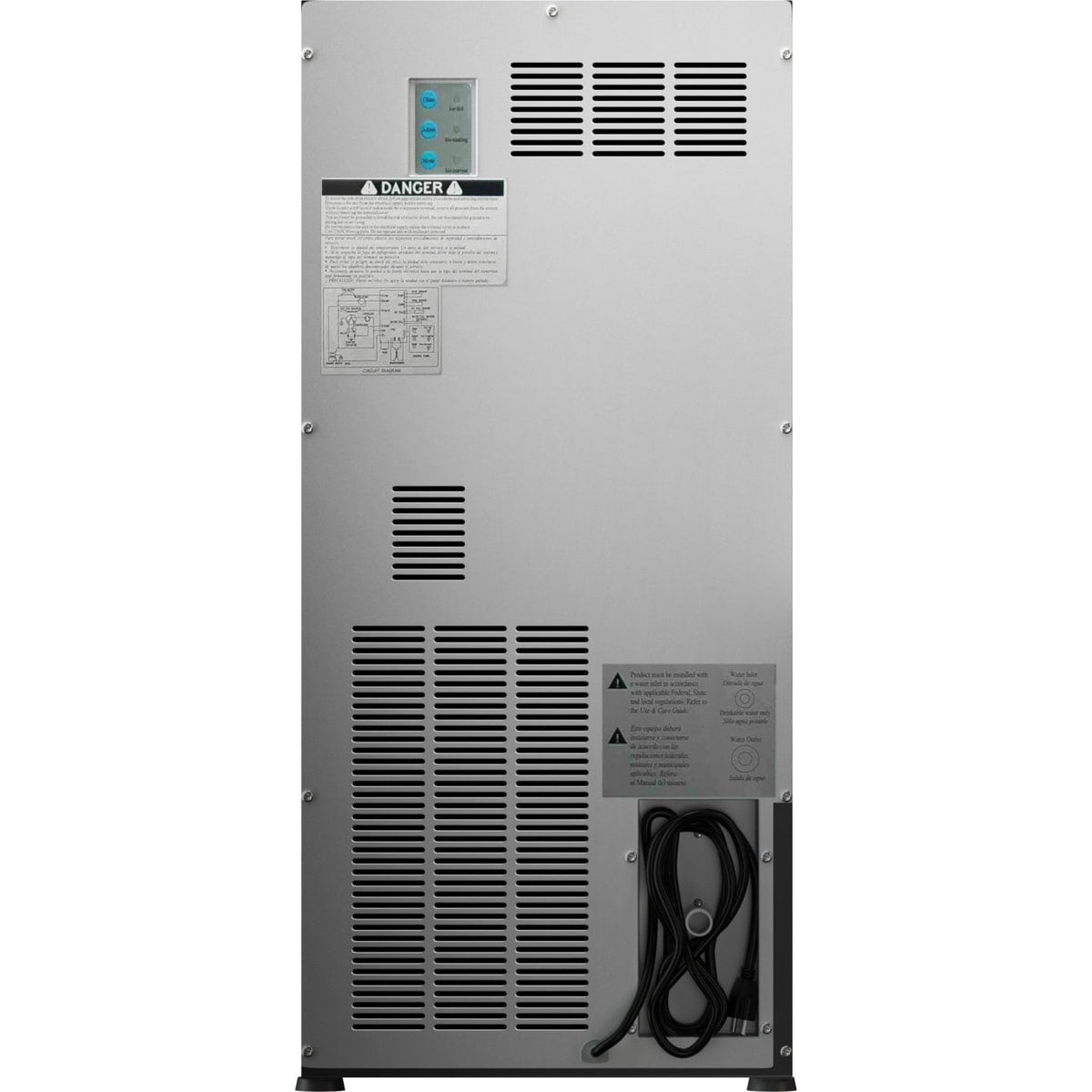 Edgestar IB450SS 15" 25 Lbs. BuiltIn, Frestanding, and Undercounter Ice Maker Bath4All