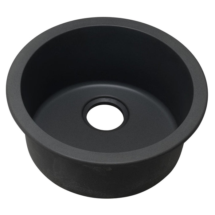 Elkay ELG16FBBK0 Quartz Classic 18-1/8" x 18-1/8" x 7-1/2" Dual Mount Bar Sink, Black