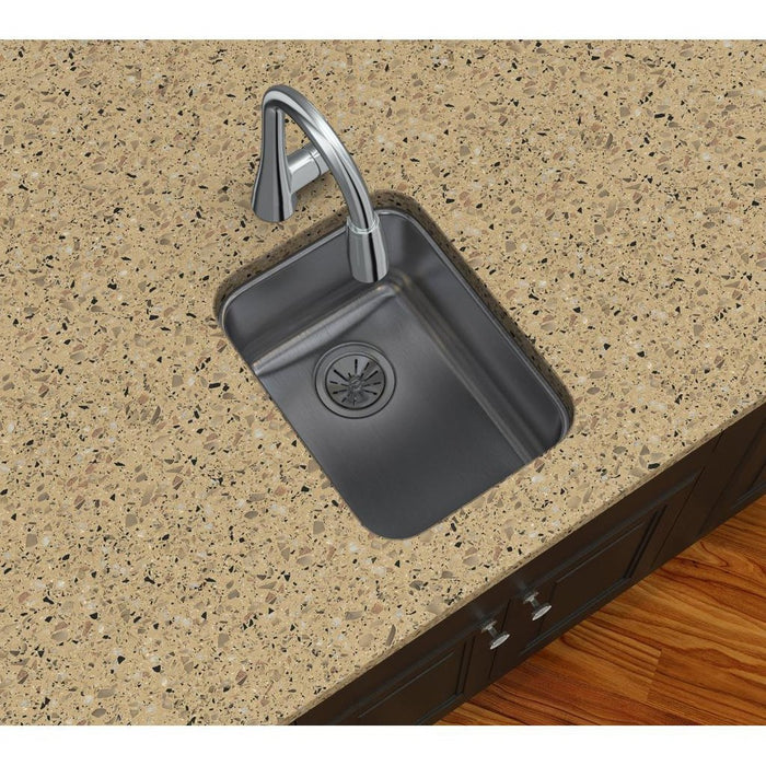 Elkay ELUH1116 Lustertone Stainless Steel 14" x 18-1/2" x 7-7/8", 1-Bowl Undermount Kitchen Sink
