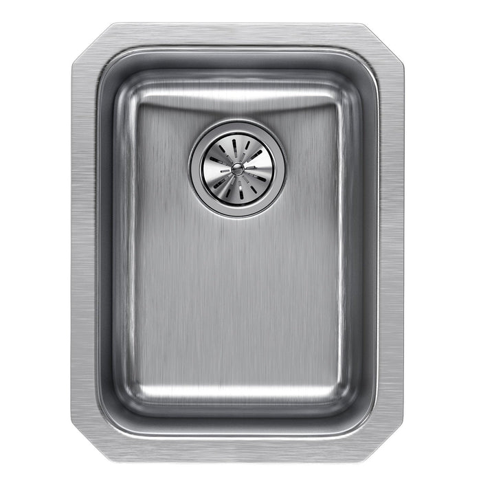Elkay ELUH1116 Lustertone Stainless Steel 14" x 18-1/2" x 7-7/8", 1-Bowl Undermount Kitchen Sink