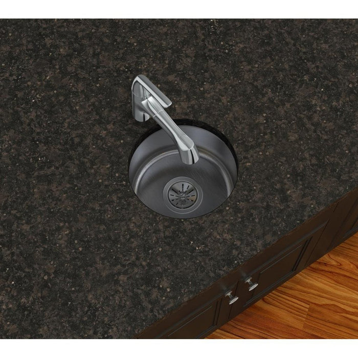Elkay ELUH12FB Lustertone Stainless Steel 14-3/8" x 14-3/8" x 6", 1-Bowl Undermount Kitchen Sink
