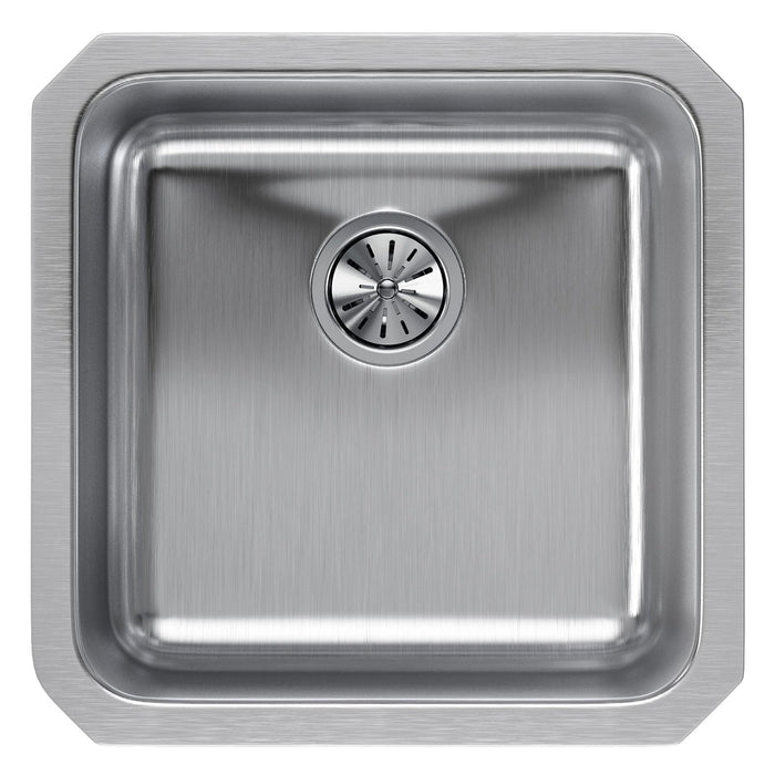 Elkay ELUH1616 Lustertone Stainless Steel 18-1/2" x 18-1/2" x 7-7/8", 1-Bowl Undermount Kitchen Sink